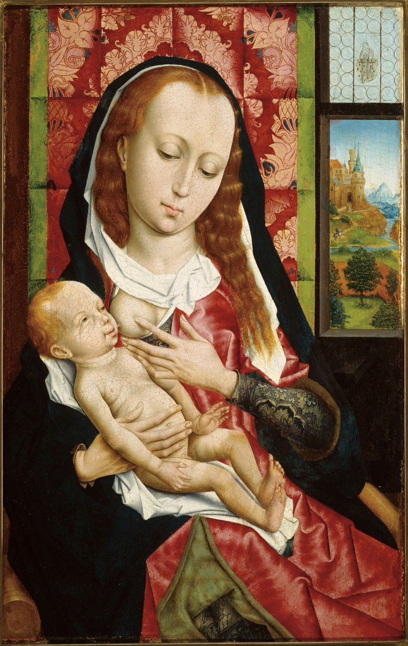 Panna s dítětem od Follower of Rogier van der Weyden