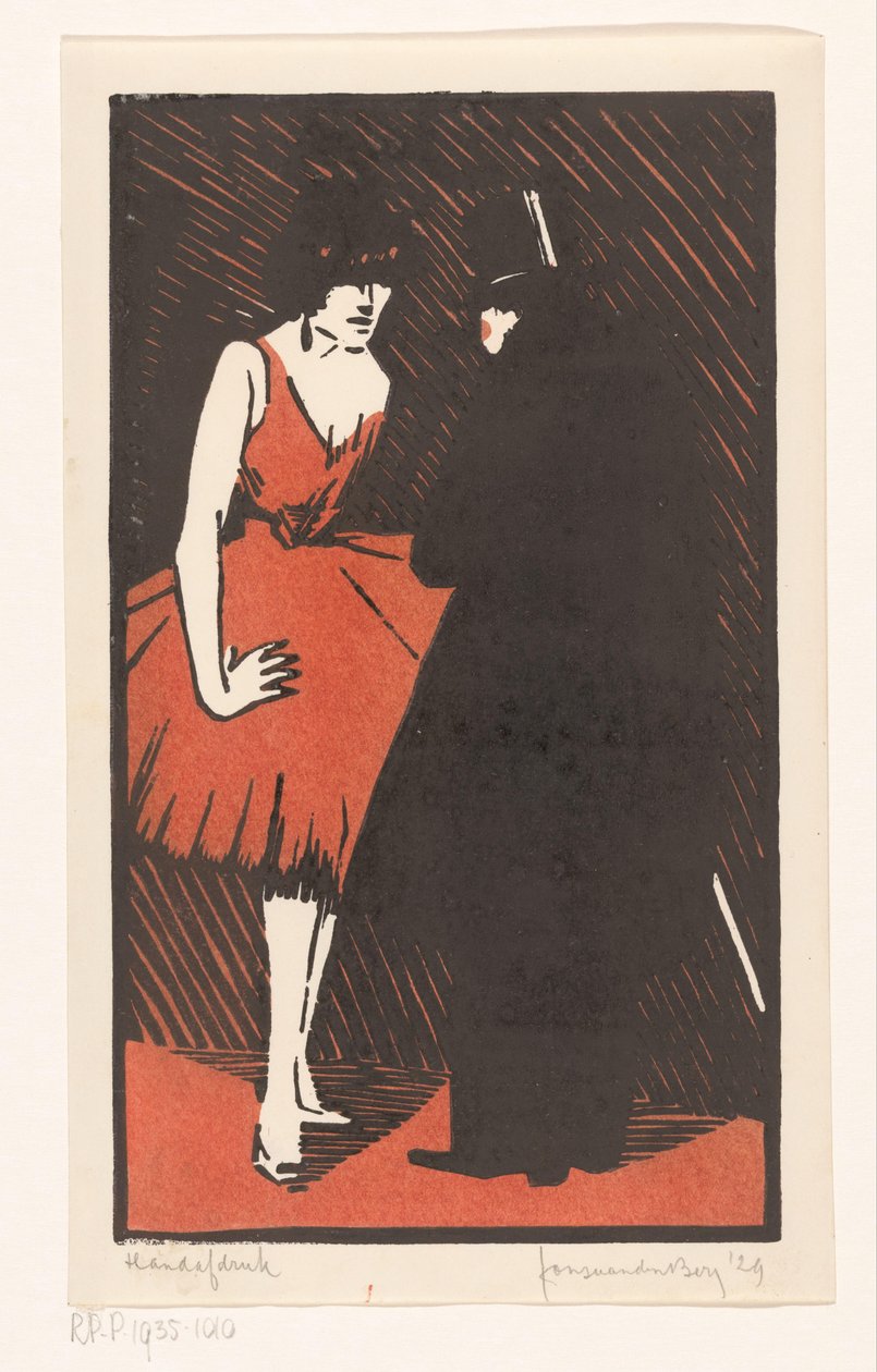 Tanečnice s gentlemanem od Fons van den Berg (signed by artist)