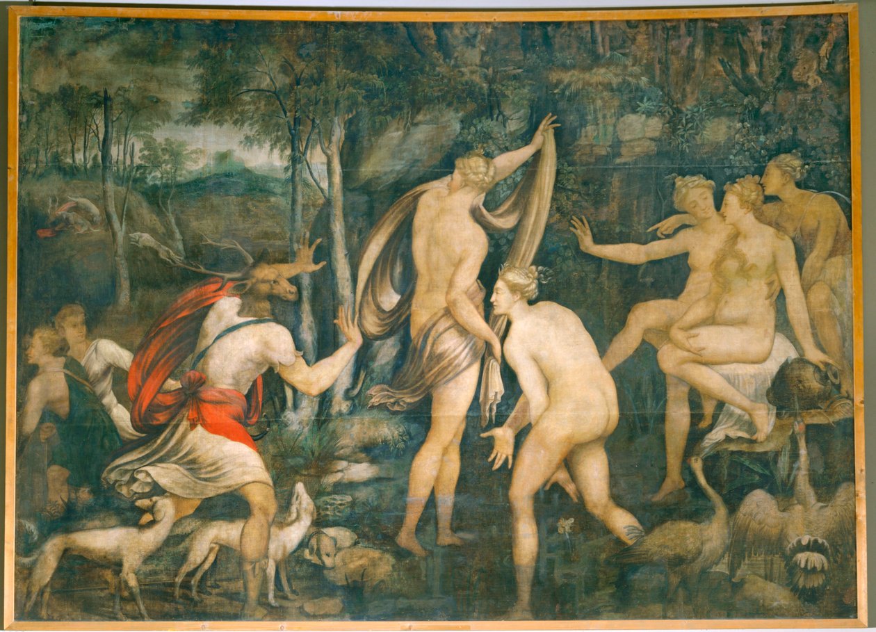 Diane et Acteon - Diana a Actaeon ... od Fontainebleau School