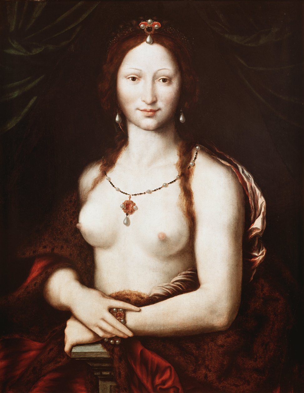 Portrét Mony Vanny (olej na dřevě od Fontainebleau School