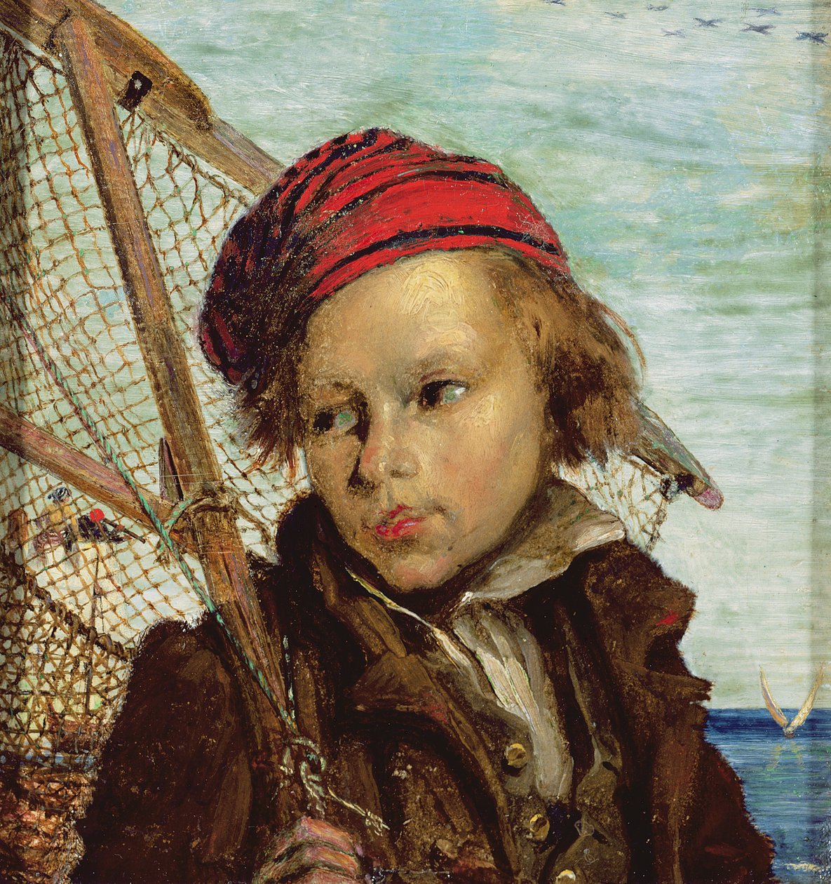 Italský rybář (olej na papíře) od Ford Madox Brown