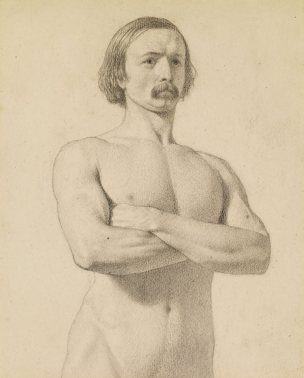 Mužský akt od Ford Madox Brown