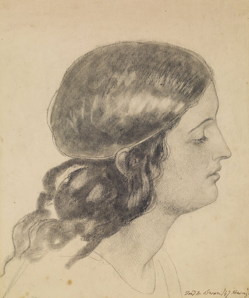 Oure Ladye ze sobotní noci od Ford Madox Brown