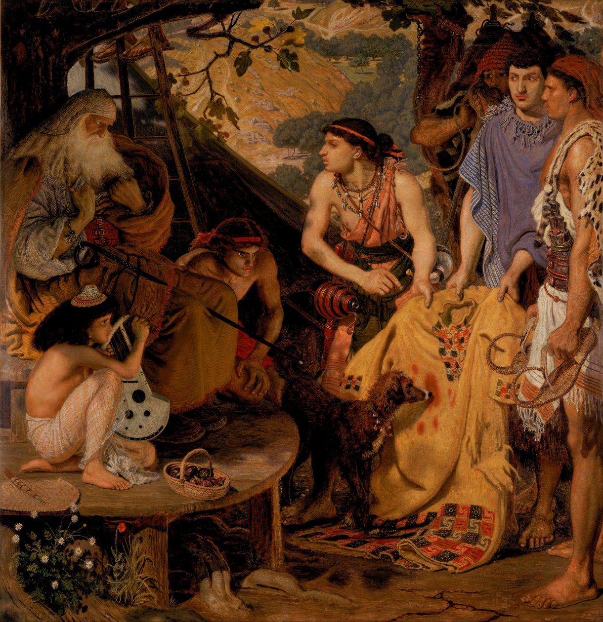 Kabát mnoha barev od Ford Madox Brown