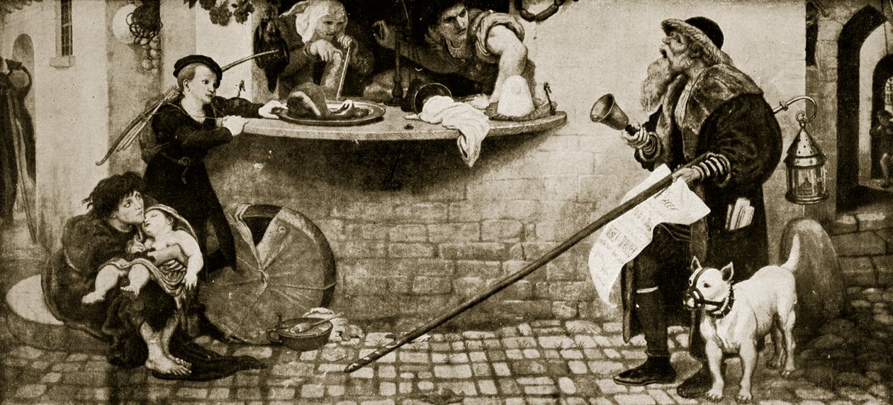 The Proclamation Regarding Weights and Measures, 1556, ilustrace z 