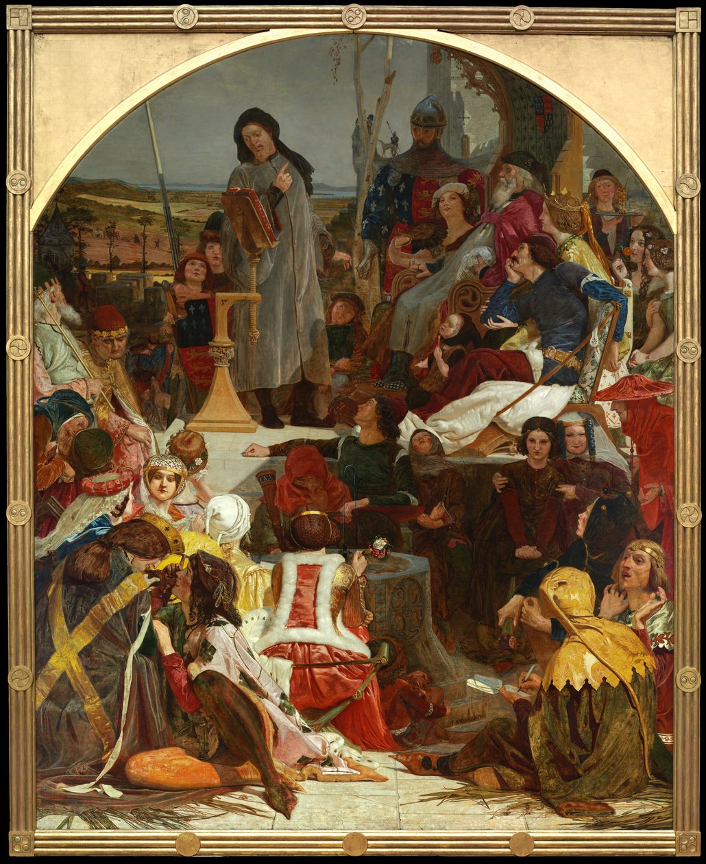 Chaucer na dvoře Eduarda III. od Ford Madox Brown