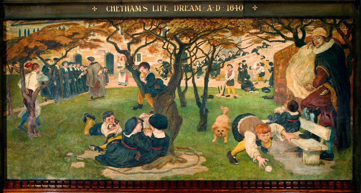 Chethamův životní sen z roku 1640 od Ford Madox Brown