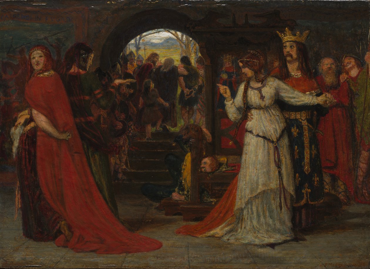 Cordelie se rozchází se svými sestrami od Ford Madox Brown