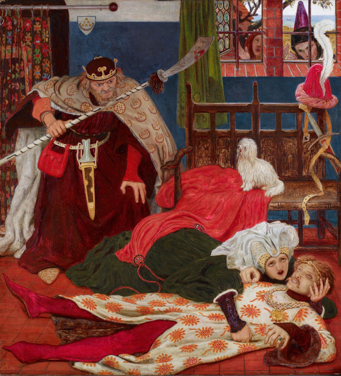 Smrt sira Tristrama, c1864. od Ford Madox Brown