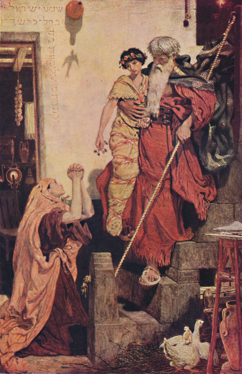 Elijah Restoring the Widows Son, 1868, 1947 od Ford Madox Brown