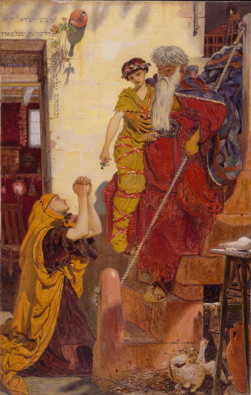 Eliáš a syn vdovy, 1864. od Ford Madox Brown