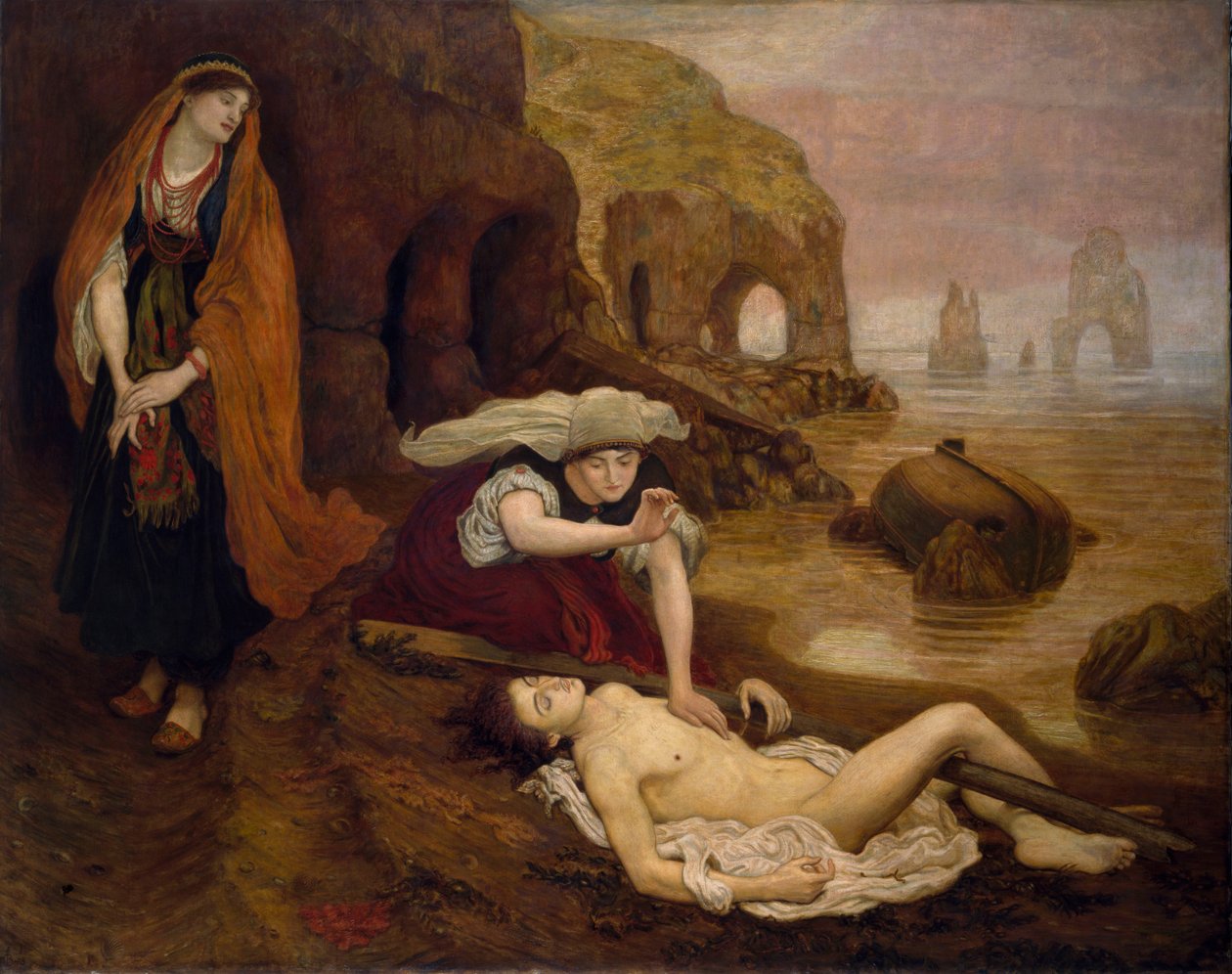 Nález Dona Juana od Haidee od Ford Madox Brown