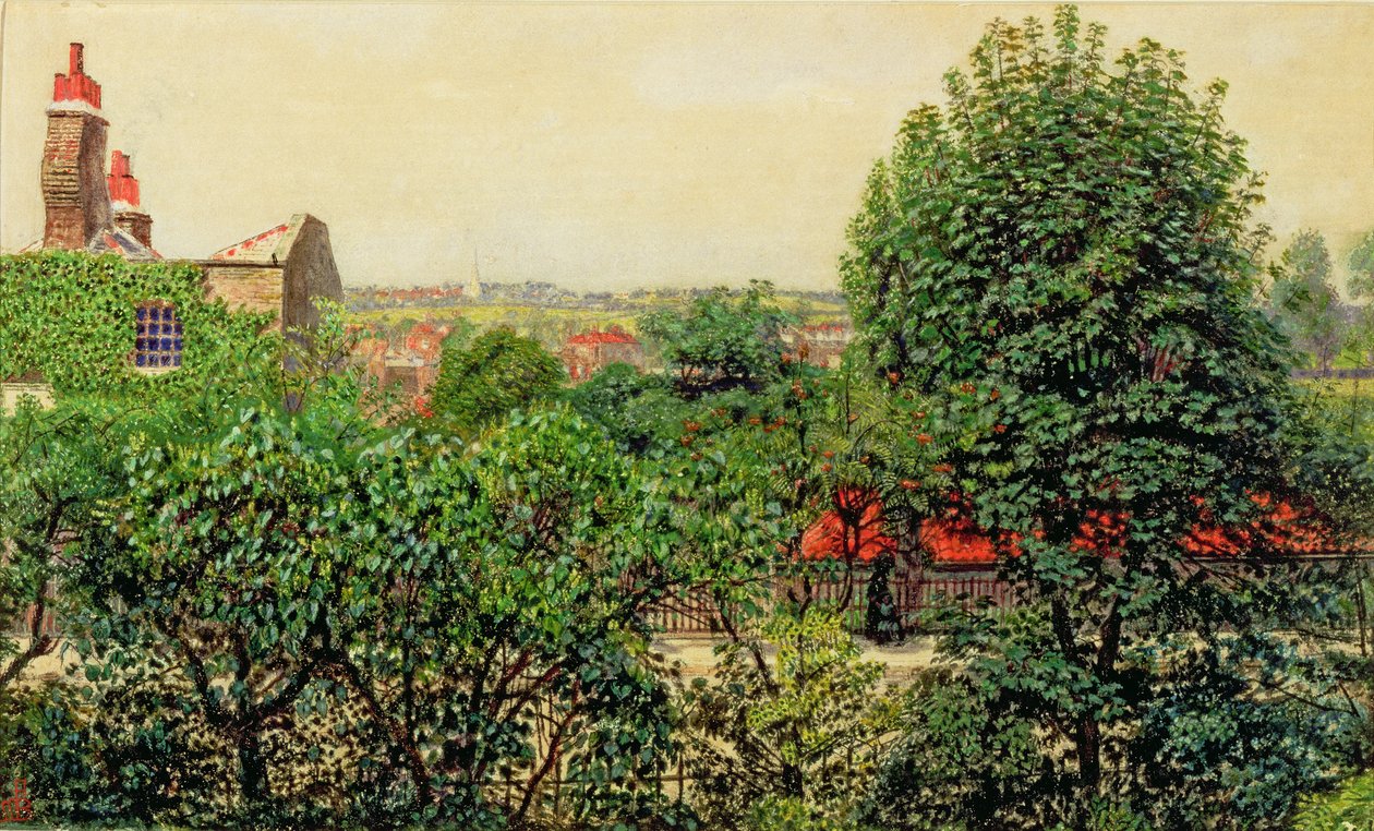 Hampstead - Skica z přírody od Ford Madox Brown
