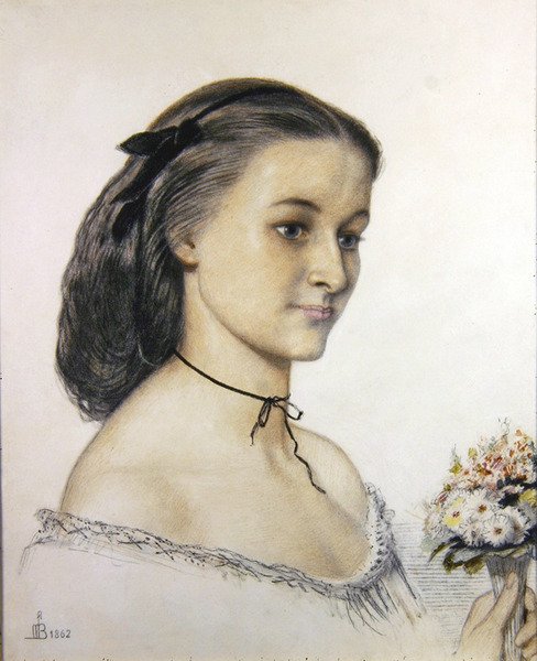 Portrét slečny Louie Jonesové od Ford Madox Brown