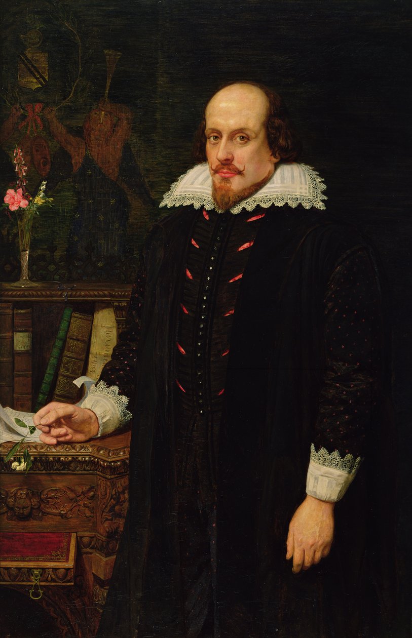 Portrét Williama Shakespeara (1564-1616) 1849 (olej na plátně) od Ford Madox Brown