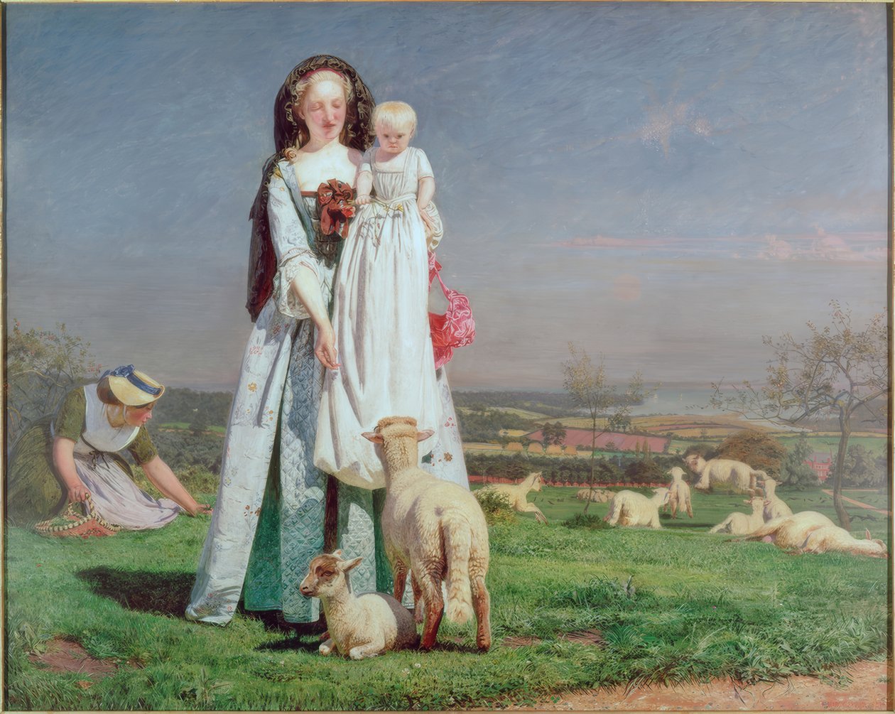 Pěkné Baa-Lambs od Ford Madox Brown