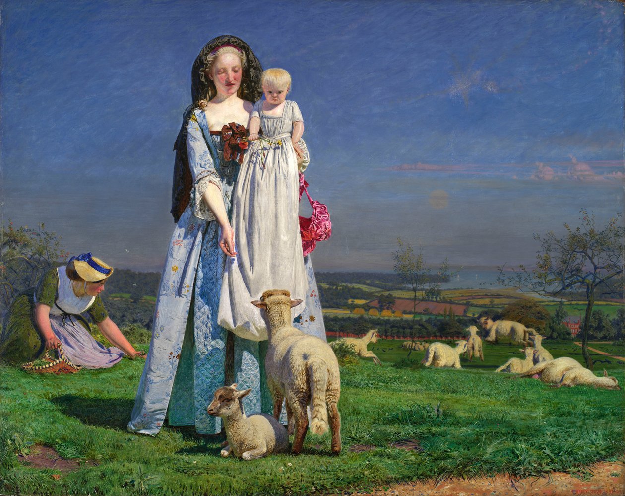 Pěkné Baa-Lambs od Ford Madox Brown