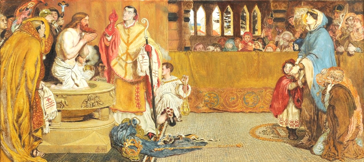 Křest svatého Edwina, 1879 od Ford Madox Brown