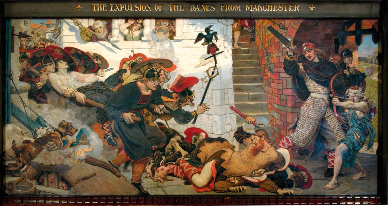 Tanskalaisten karkottaminen Manchesterista od Ford Madox Brown