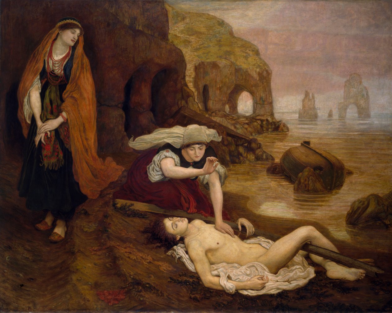 Nalezení Dona Juana od Haidee od Ford Madox Brown