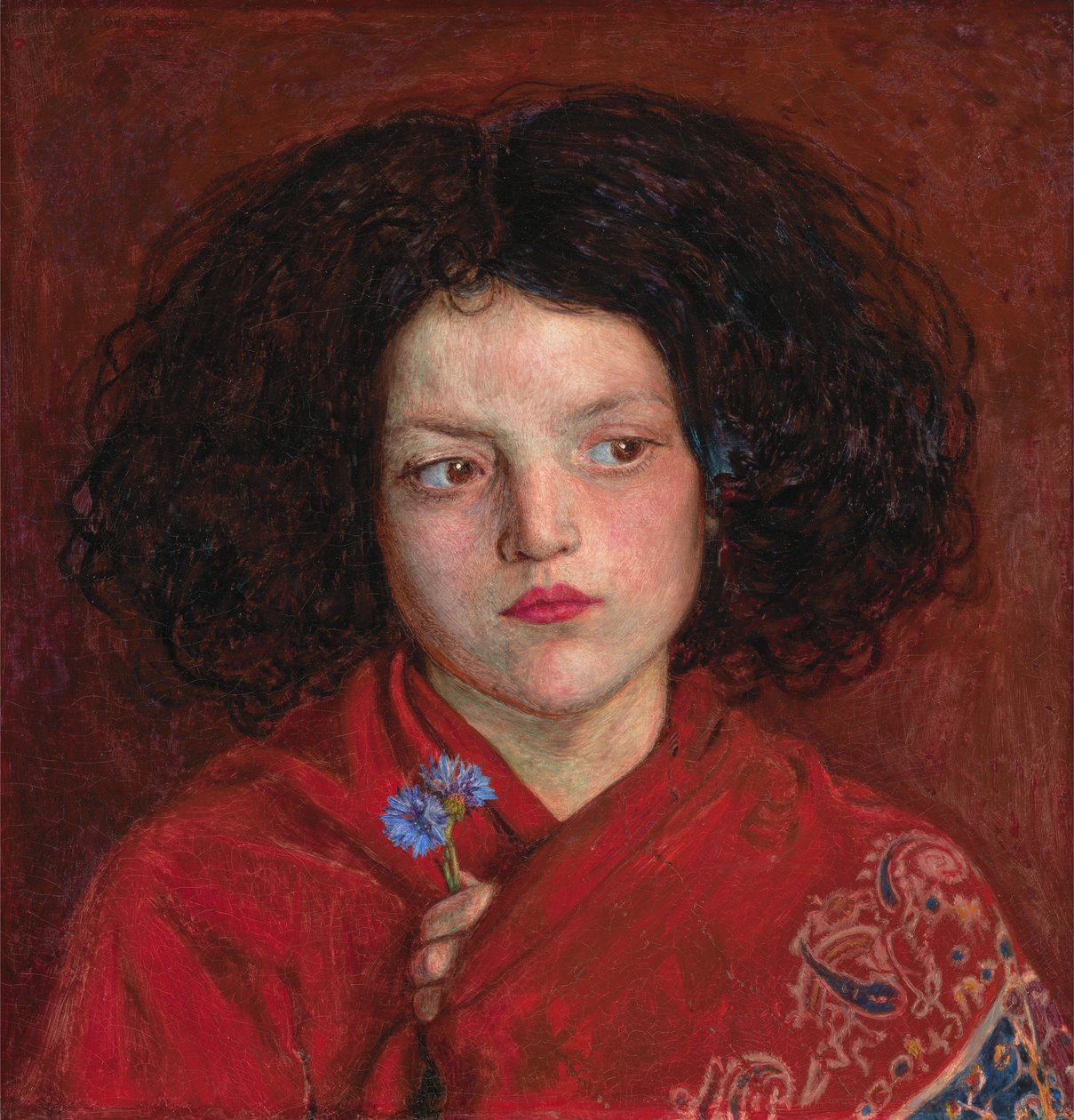 Irská dívka od Ford Madox Brown
