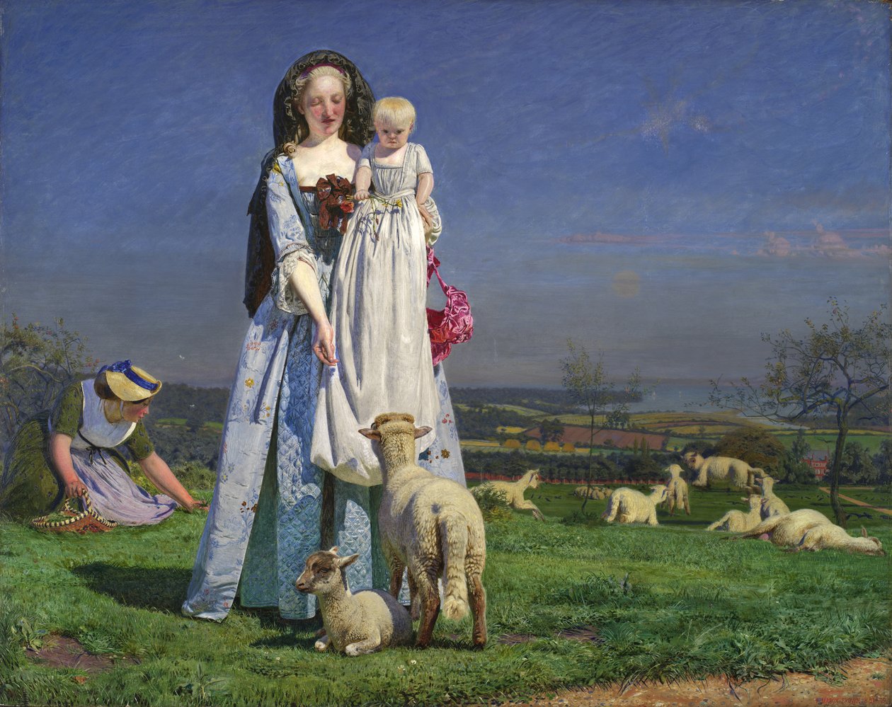 Pretty Baa-Lambs od Ford Madox Brown