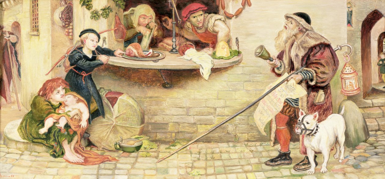 Prohlášení o vahách a mírách od Ford Madox Brown