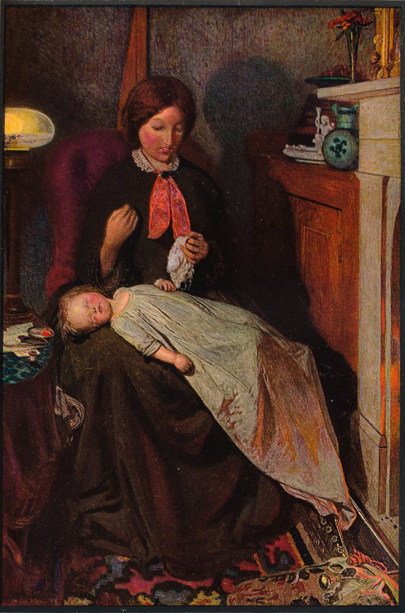 Waiting: English Fireside 1854-1855, 1855. od Ford Madox Brown