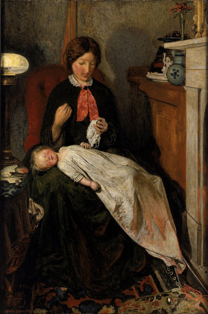 Čekání: anglický večerníček z let 1854-55 od Ford Madox Brown