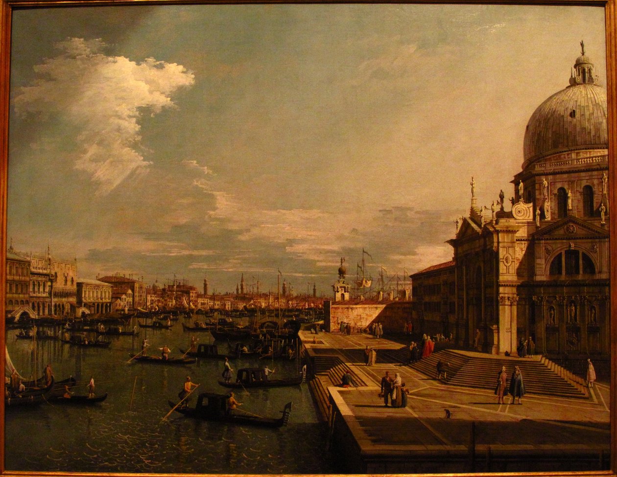Velký kanál se S. Maria della Salute od Formerly Canaletto