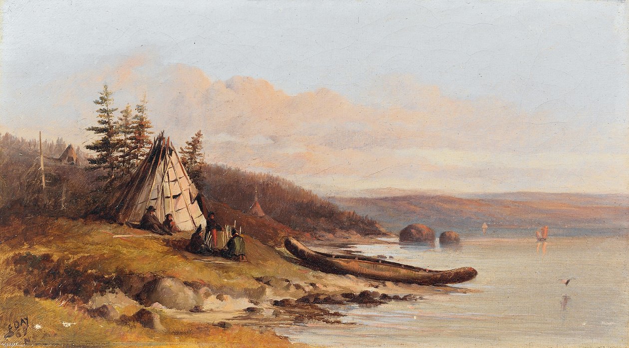 V Mahon’s Bay při pohledu na východ, 15. srpna 1865 od Forshaw Day
