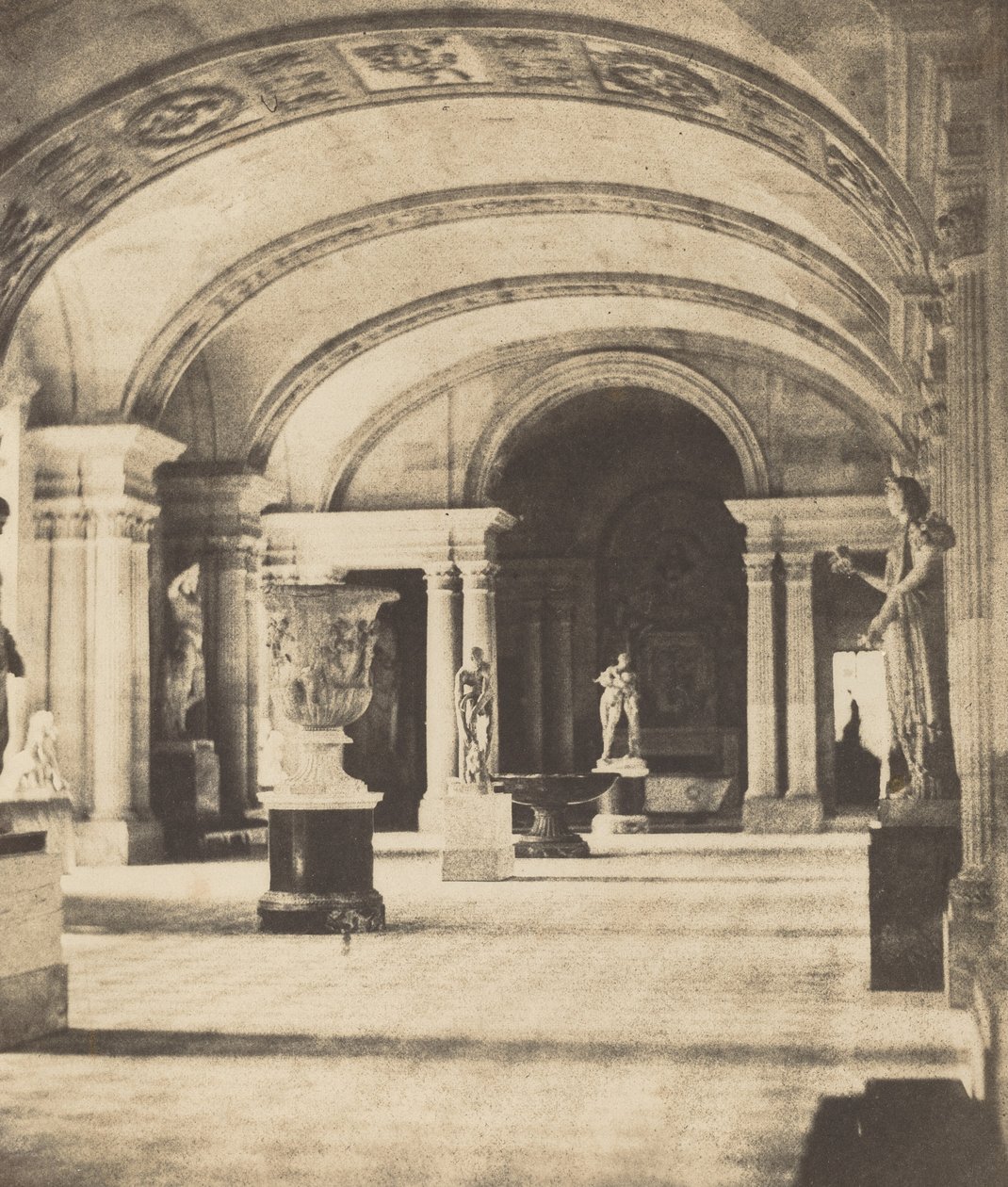 Salon of the Caryatides, Louvre, c. 1851. od Fortuné Joseph Petiot Groffier