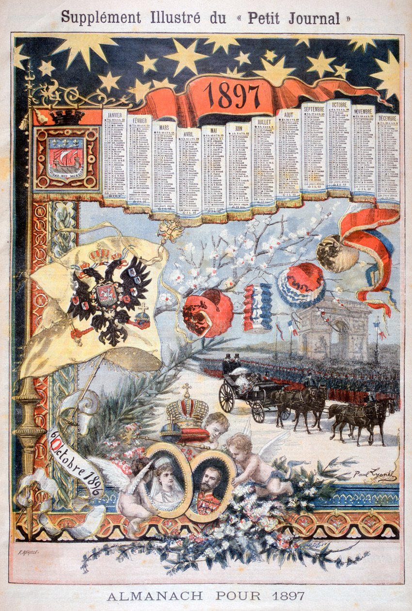 Kalendář na rok 1897. od Fortuné Méaulle