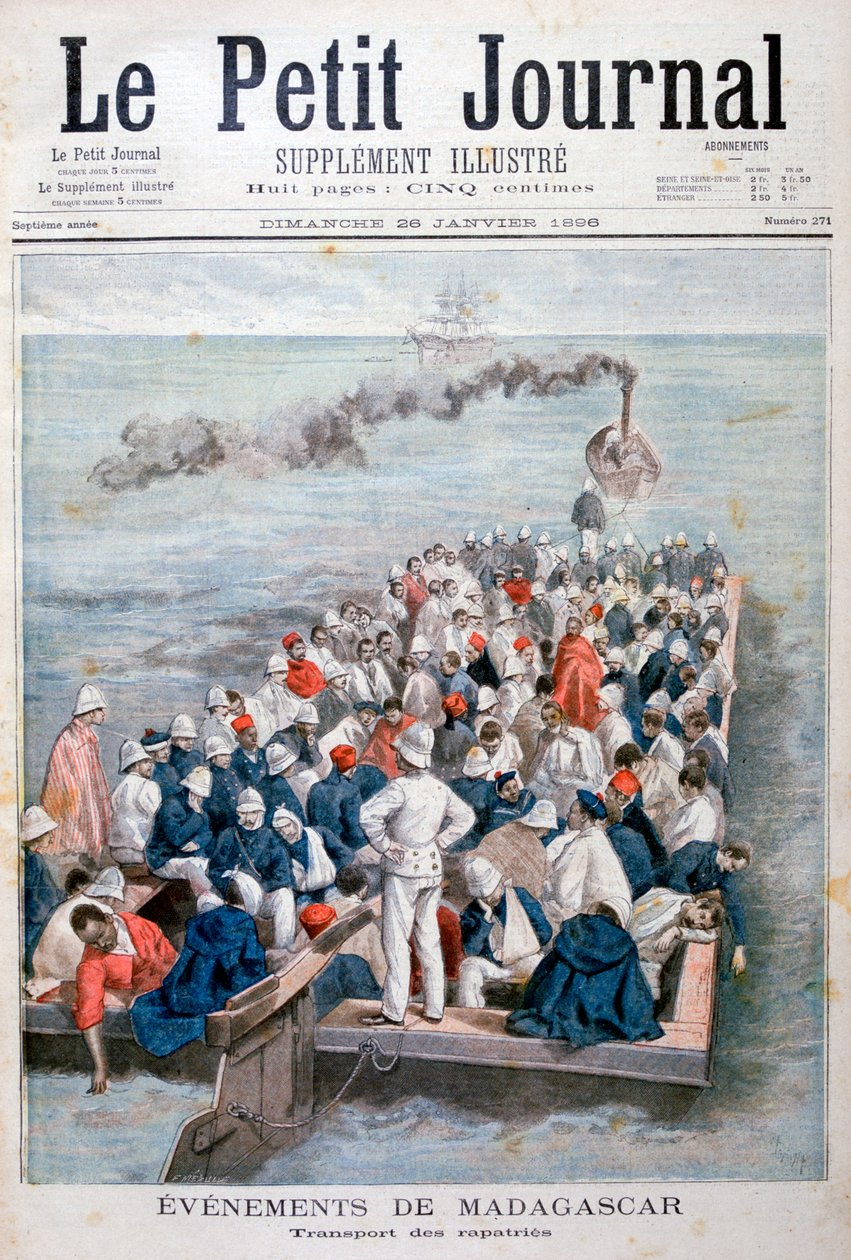 Události na Madagaskaru: repatriace francouzských vojsk, 1896 od Fortuné Méaulle