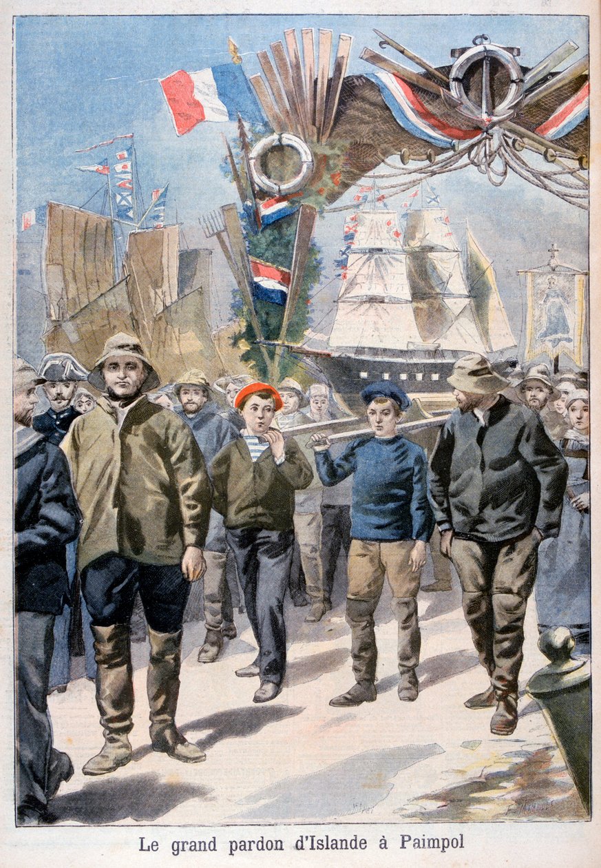 Festival, Paimpol, Francie, 1898 od Fortuné Méaulle