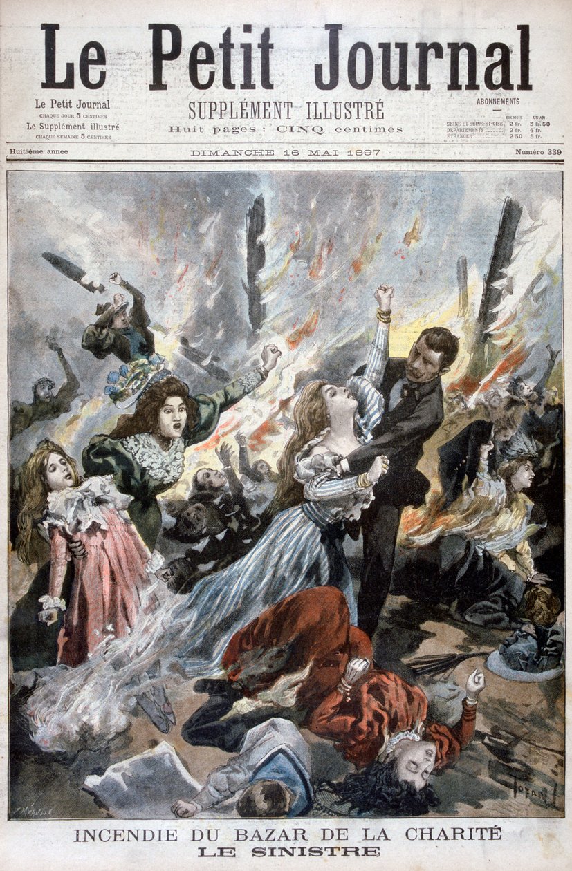 Požár na Bazar de la Charite, Paříž, 4. května 1897 od Fortuné Méaulle