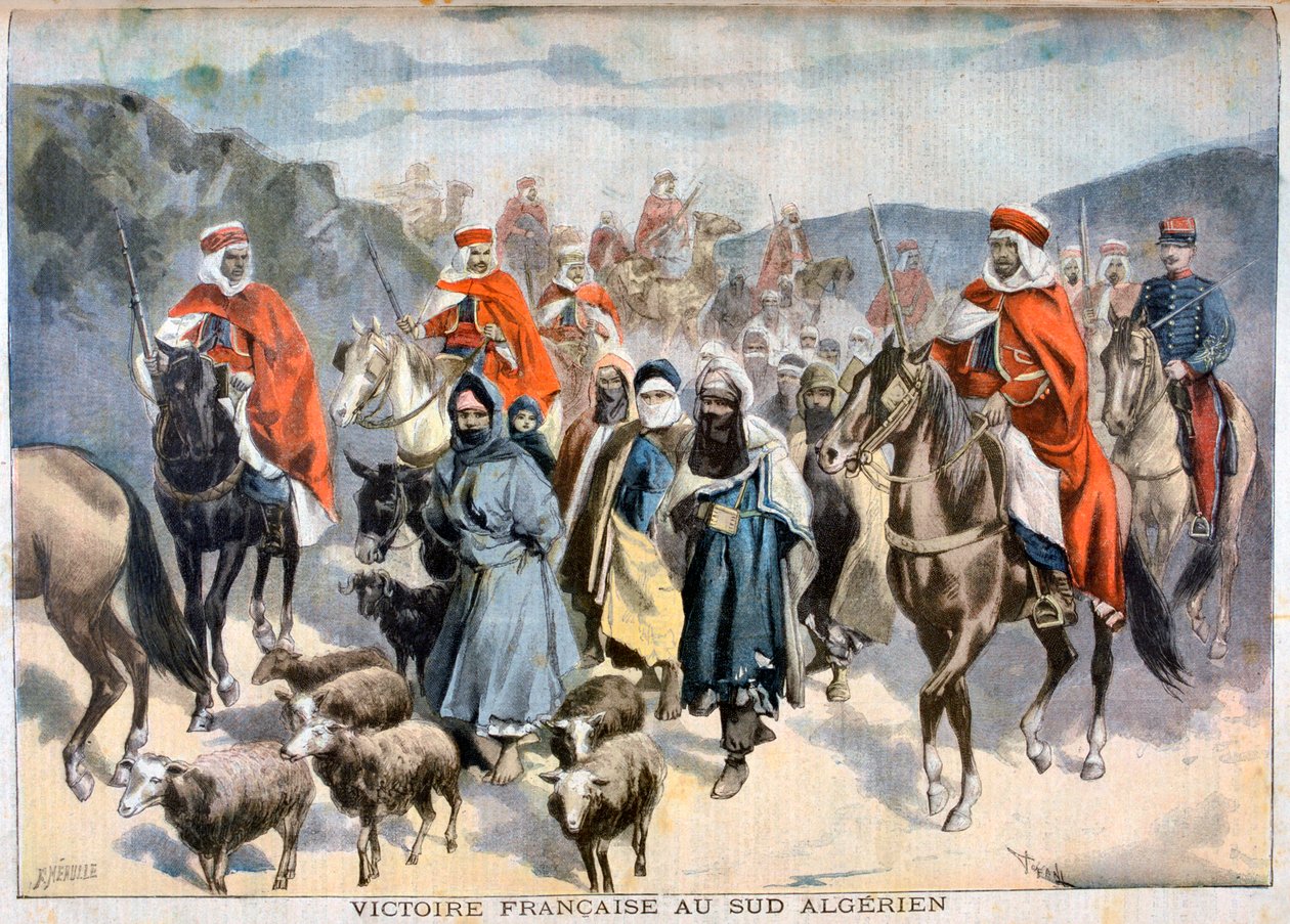 Francouzské vítězství v jižním Alžírsku, 1897 od Fortuné Méaulle