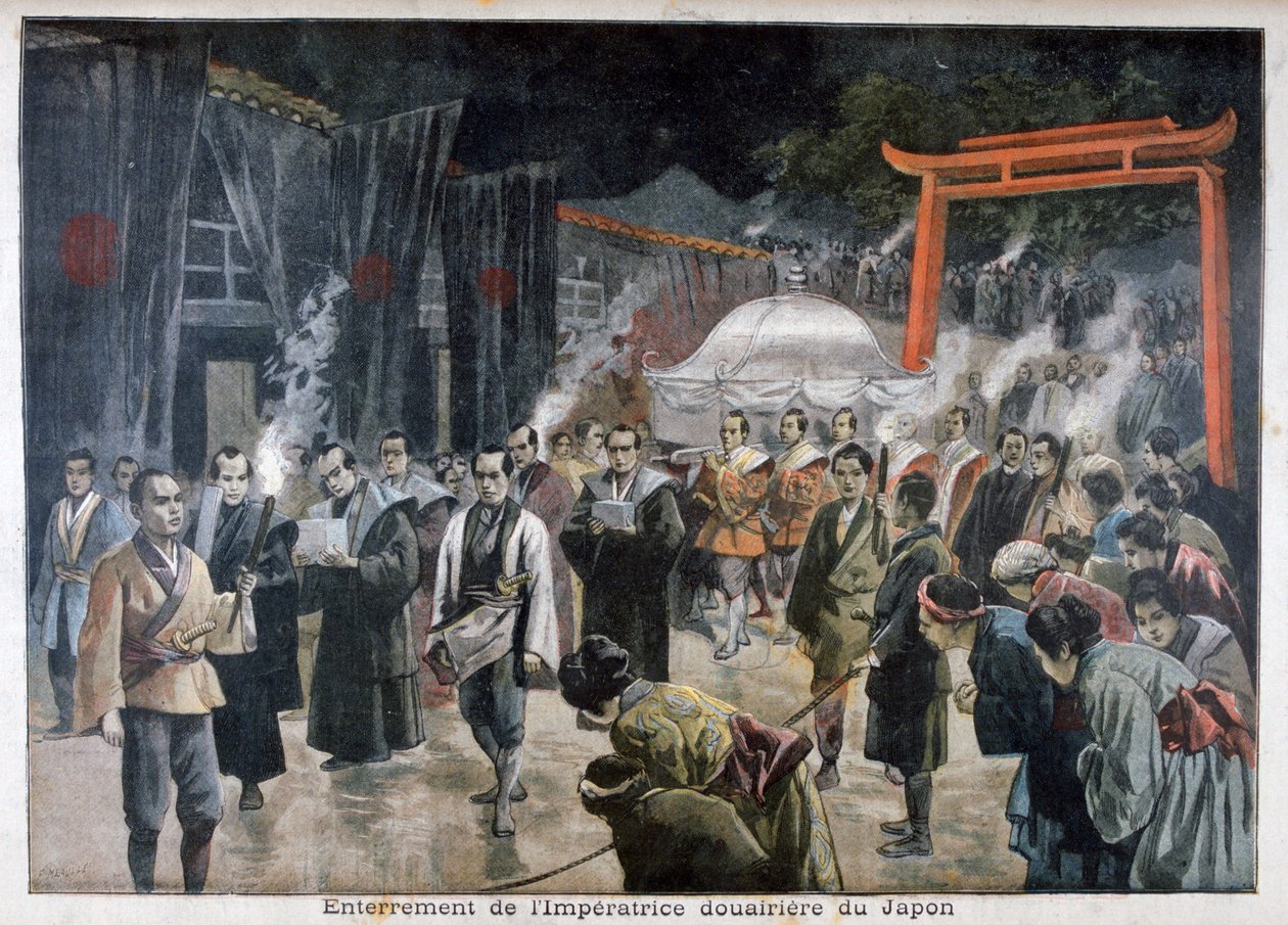 Pohřeb japonské císařovny, 1897 od Fortuné Méaulle