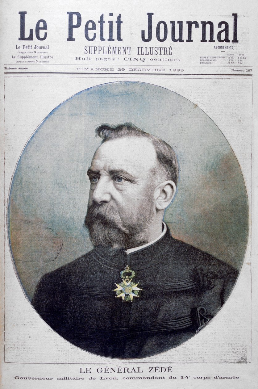 Generál Zede, vojenský guvernér Lyonu, Francie, 1895 od Fortuné Méaulle