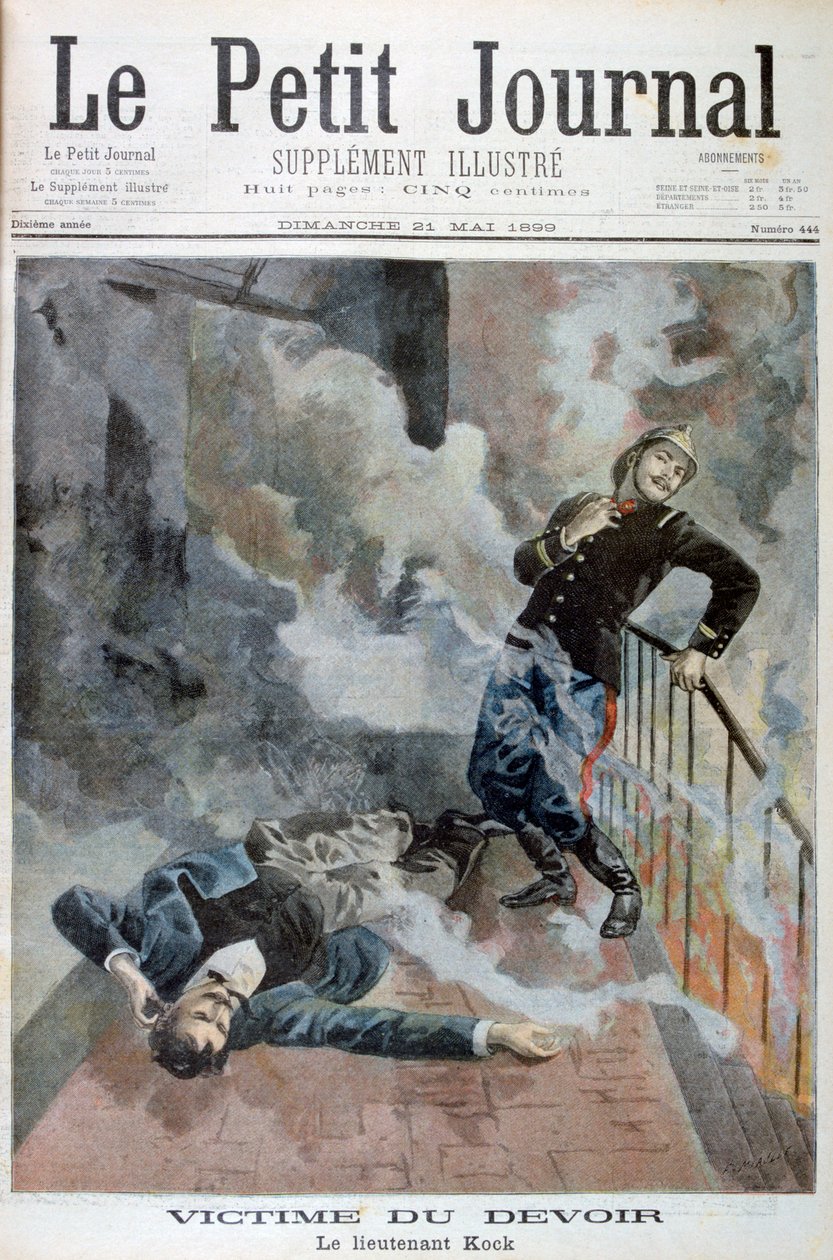 Poručík Kock, oběť své povinnosti, 1899 od Fortuné Méaulle