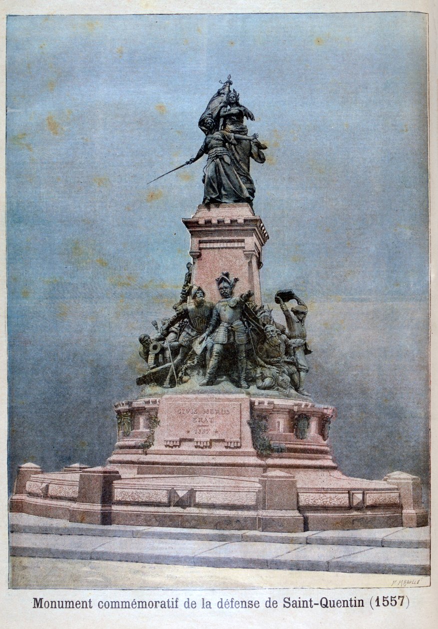 Památník na obranu svatého Quentina, 1557, 1896 od Fortuné Méaulle