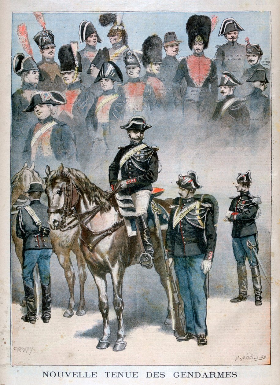 Nová uniforma četníků, 1896 od Fortuné Méaulle