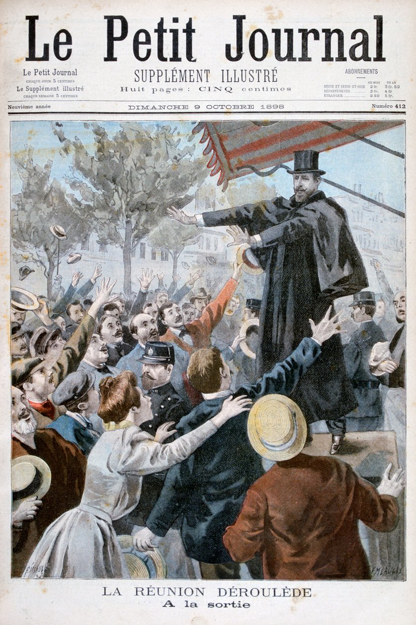 Paul Déroulède , francouzský spisovatel a politik, 1898. od Fortuné Méaulle