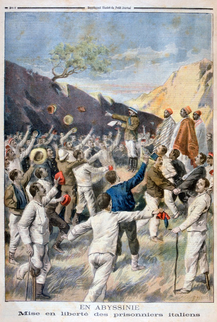 Osvobození od italských zajatců, Habeš, 1896 od Fortuné Méaulle