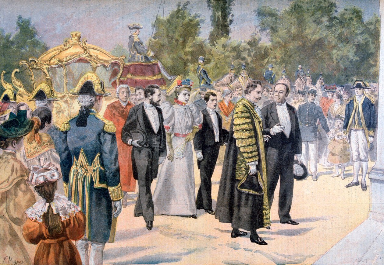 Primátor Londýna na návštěvě Bordeaux, Francie, 1895 od Fortuné Méaulle