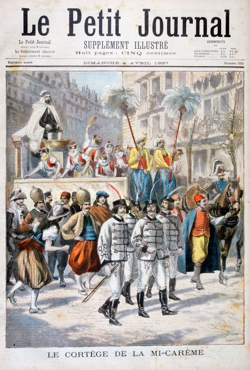 Průvod uprostřed postní slavnosti, 1897 od Fortuné Méaulle
