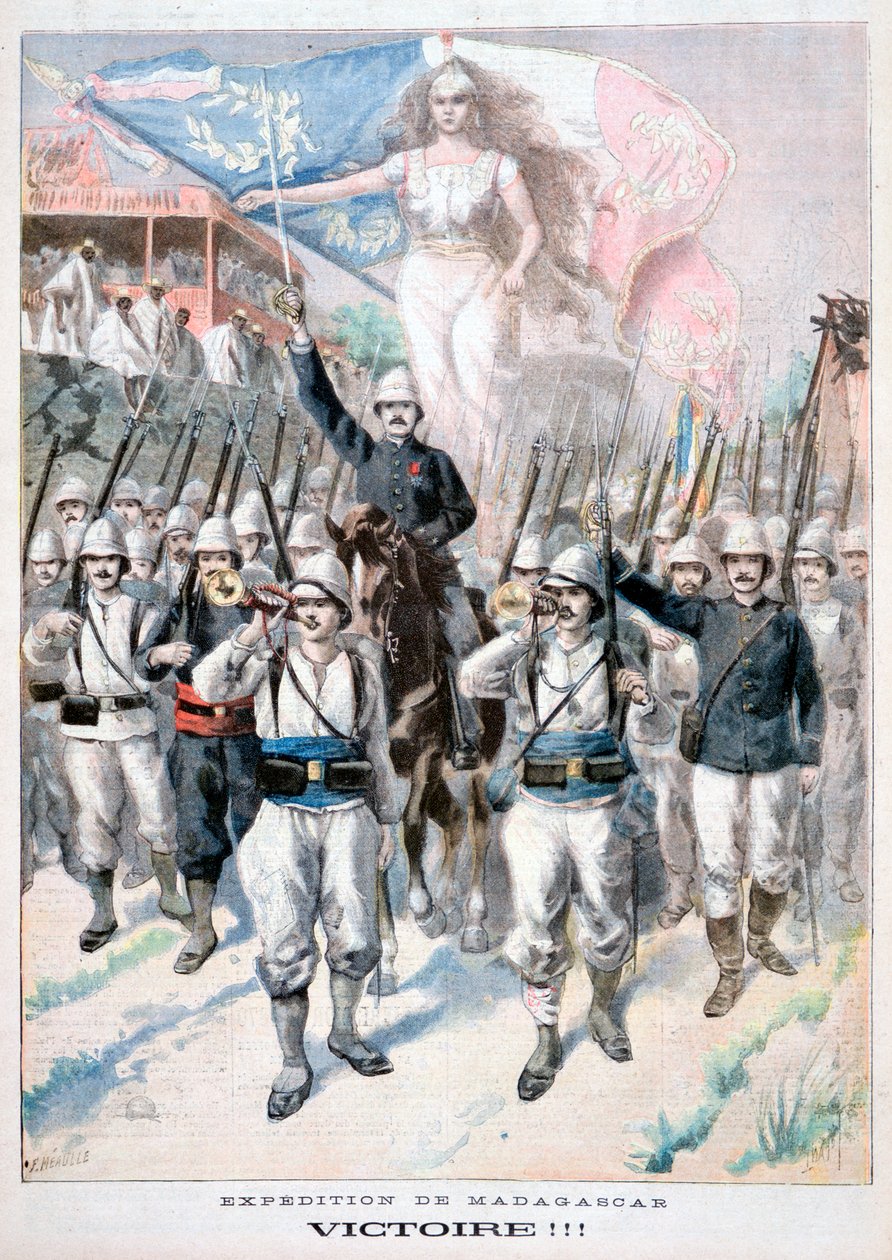 Vítězství!!, Francouzská intervence na Madagaskaru, 1895 od Fortuné Méaulle