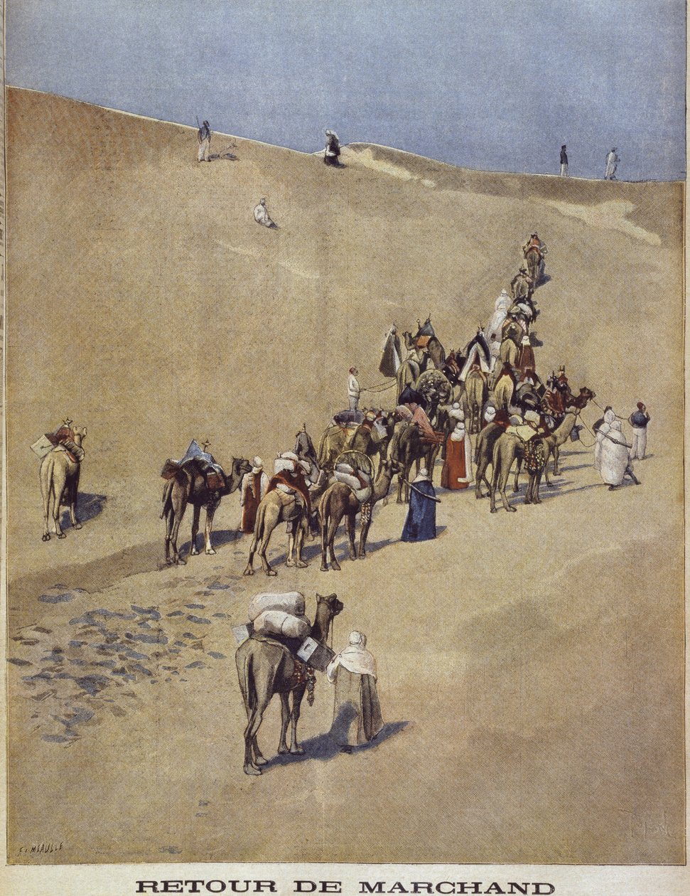 Návrat velitele Jean-Baptiste Marchanda, poslední zásoba, ilustrace z 