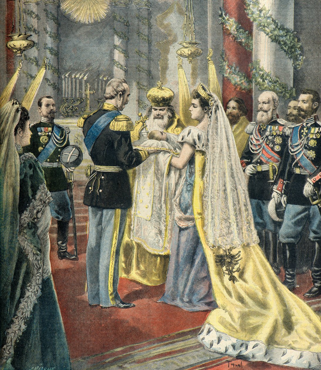 Křest velkokněžny Taťány Nikolajevny od Fortune Louis Meaulle
