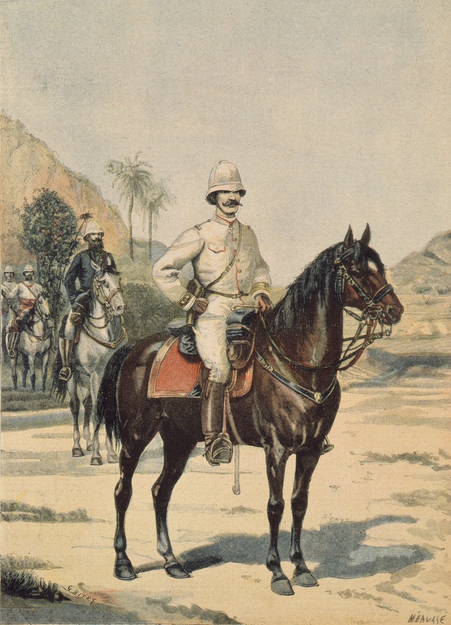 General Gallieni, z Le Petit Journal, 11. června 1899 (barevná rytina) od Fortune Louis Meaulle